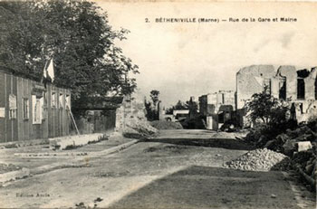 la reconstruction de betheniville après la première guerre mondiale